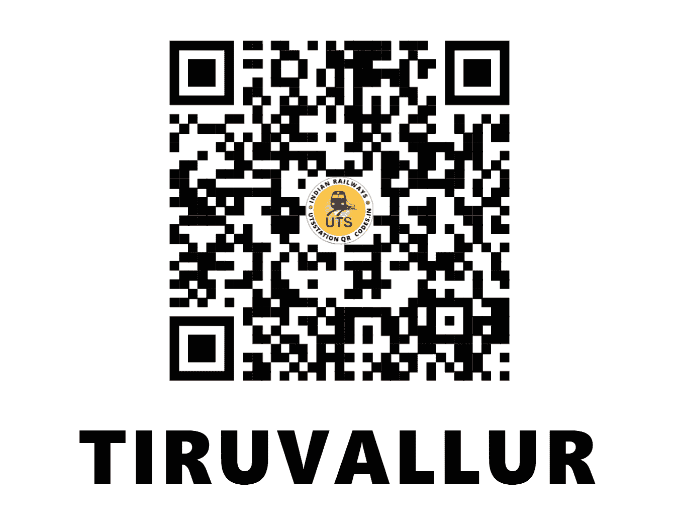 UTS QR Code for TIRUVALLUR - TRL - SR (TAMIL NADU)